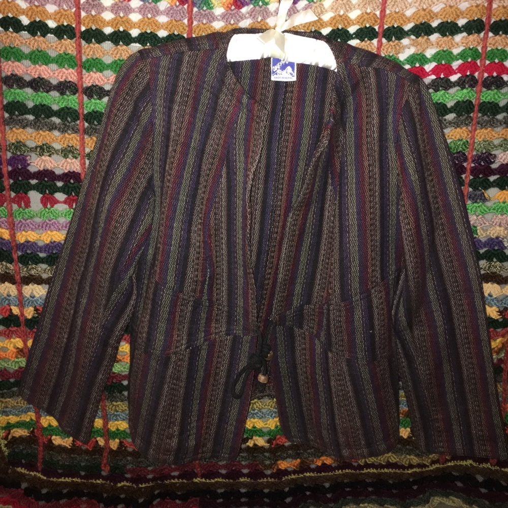 A vintage jacket from Nepal.