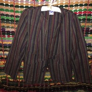 A vintage jacket from Nepal.