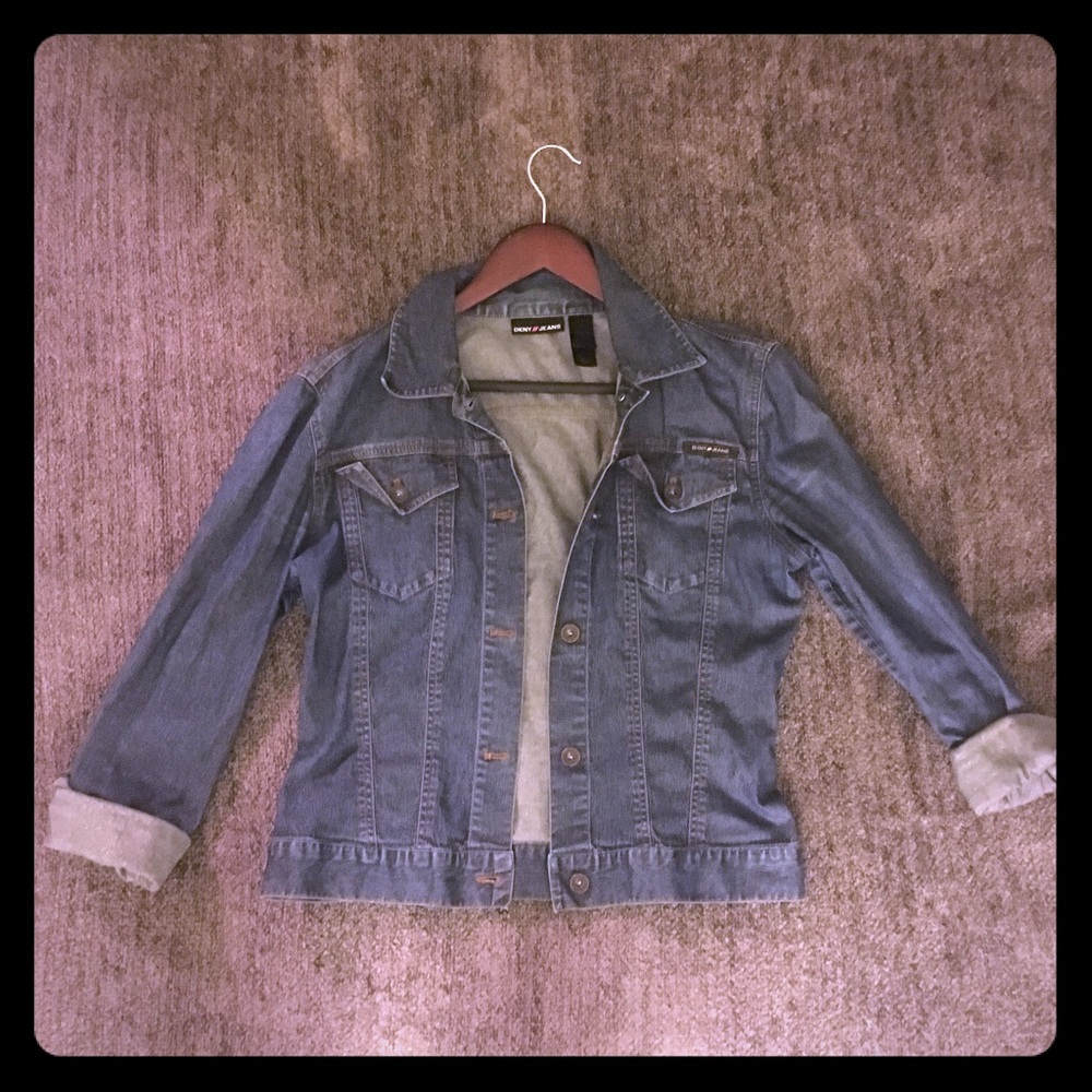 Fitted Denim Blazer