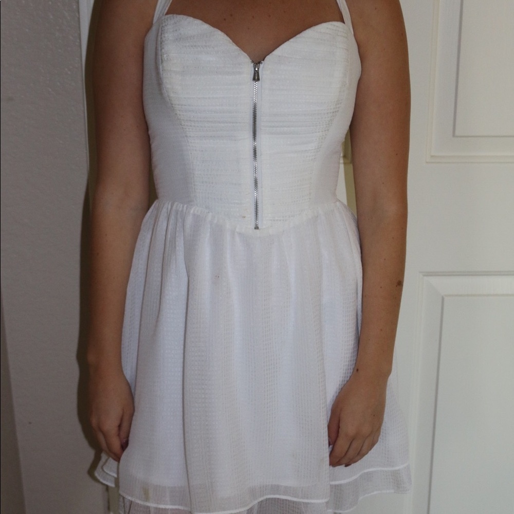 White Guess Halter Dress Worn Once