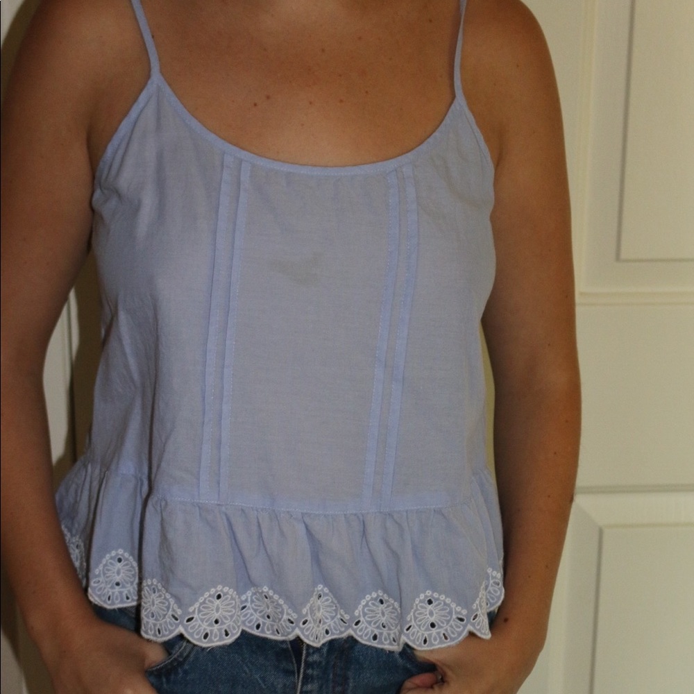 Light purple spaghetti strap top