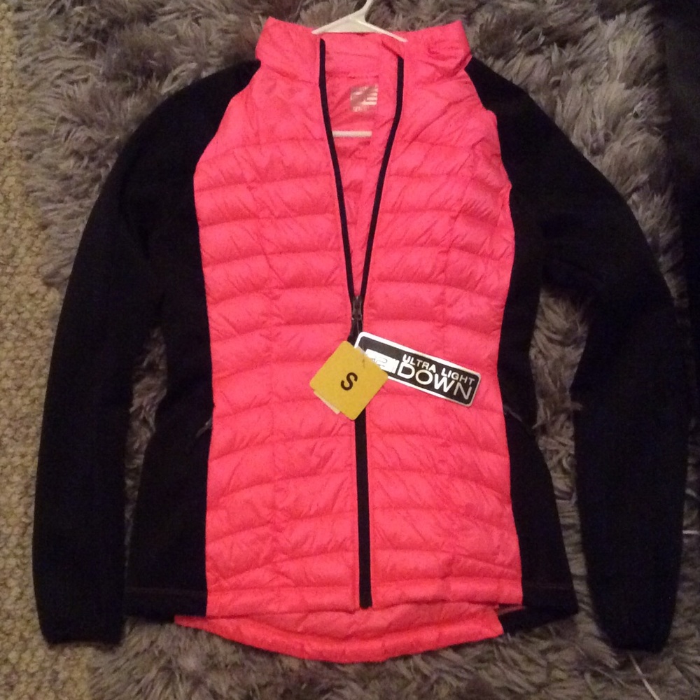 BRIGHT PINK light down jacket