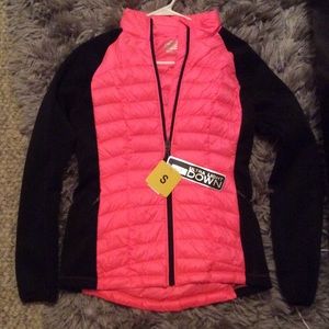 BRIGHT PINK light down jacket