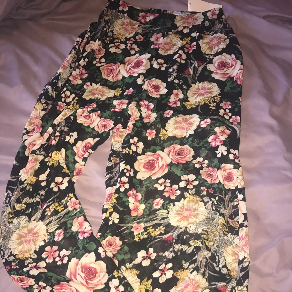 Floral wide legged pant from TOBI