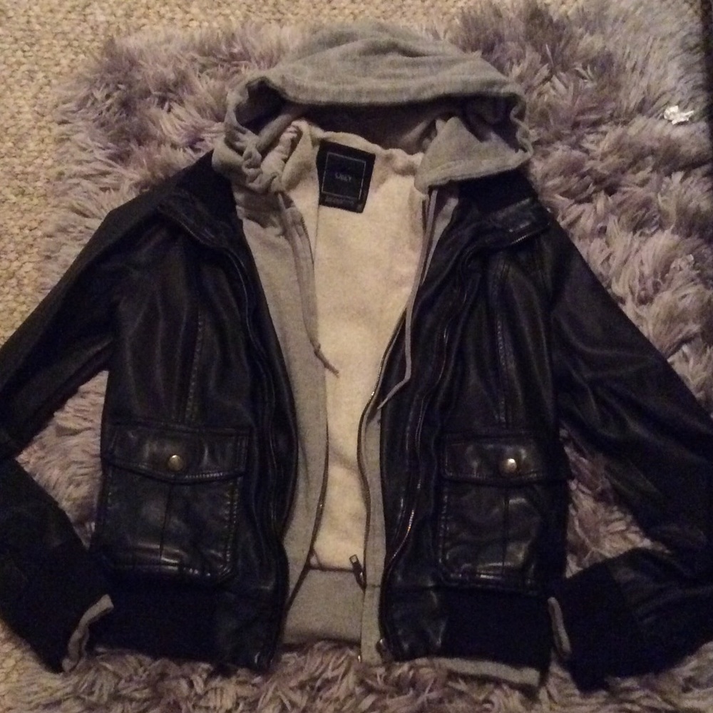 OBEY double lined pleather jacket