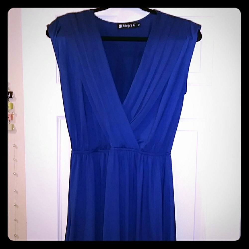 Slinky blue dress
