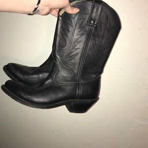 Durango - Black Leather Cowboy Boots