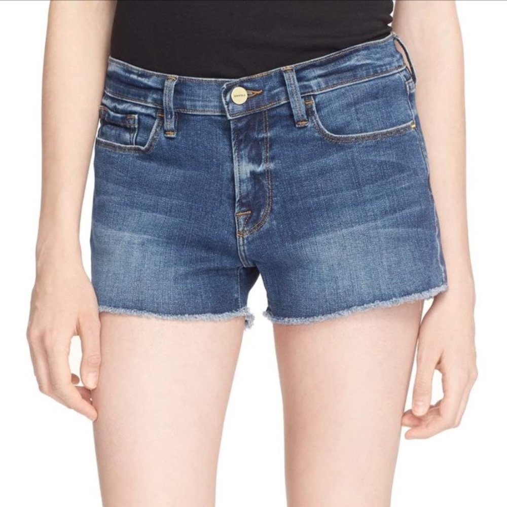 Frame Le Cutoff Denim Shorts