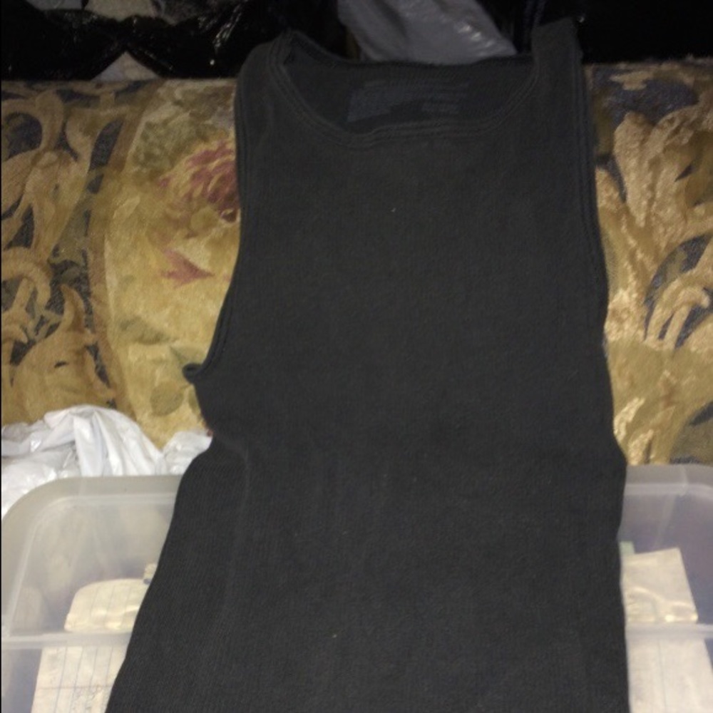 Black tank top