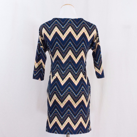 Chevron Scoop-Neck Tunic Dress - Picture 5 of 7