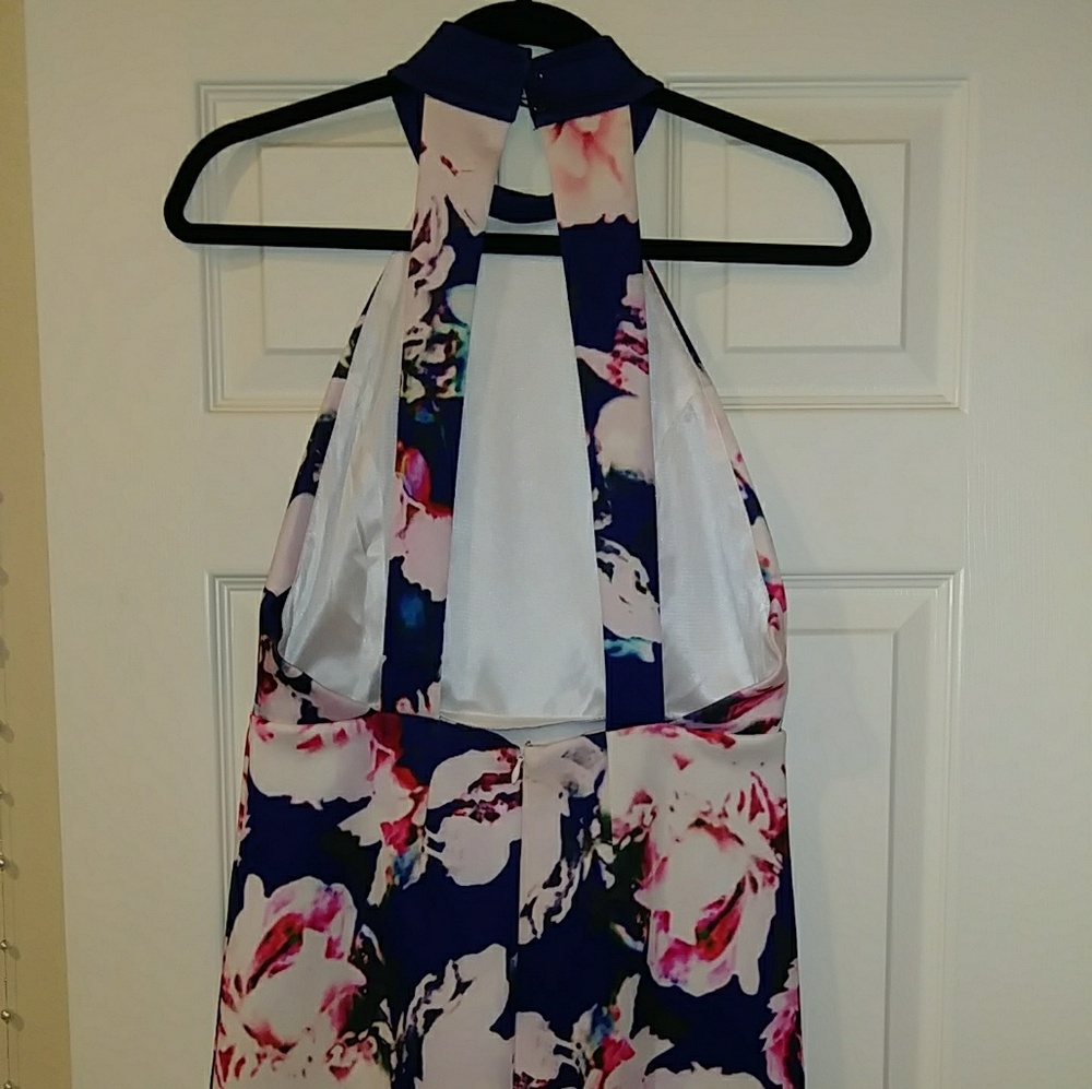 Sabo mini backless floral dress