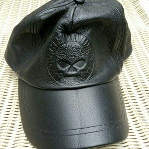 Harley Davidson leather ball cap