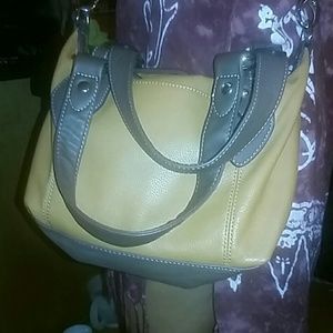 ST. JOHNS BAY Brown Leather Convertible Bag NWOT