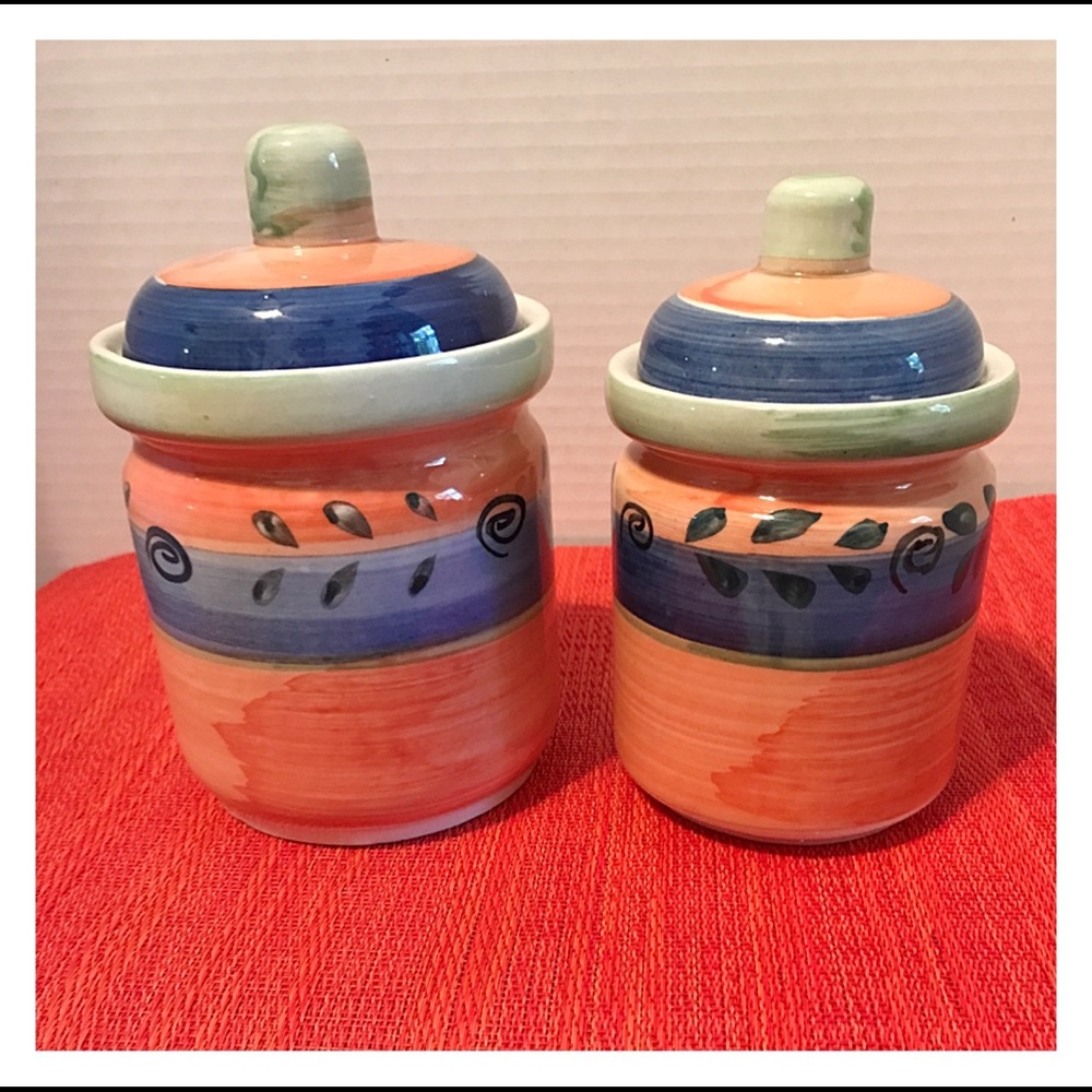 2-Set Ceramic Canisters / Containers