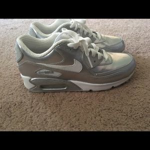 Air Max Metallic Silver Youth size 6