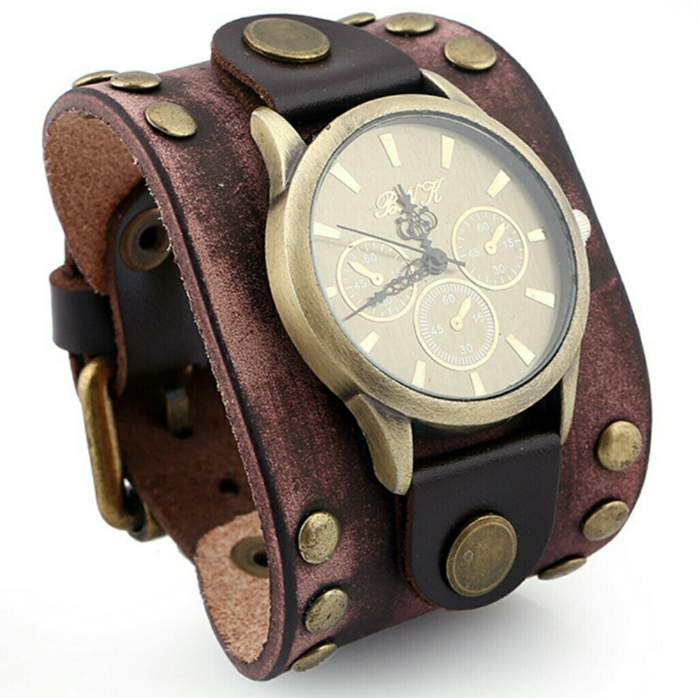 Handmade Leather Belt Watch - Picture 6 of 8