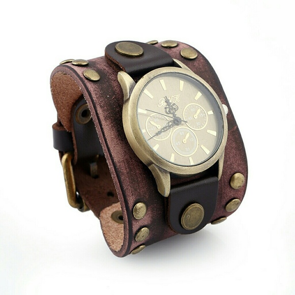 Handmade Leather Belt Watch - Picture 3 of 8