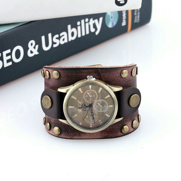 Handmade Leather Belt Watch - Picture 4 of 8