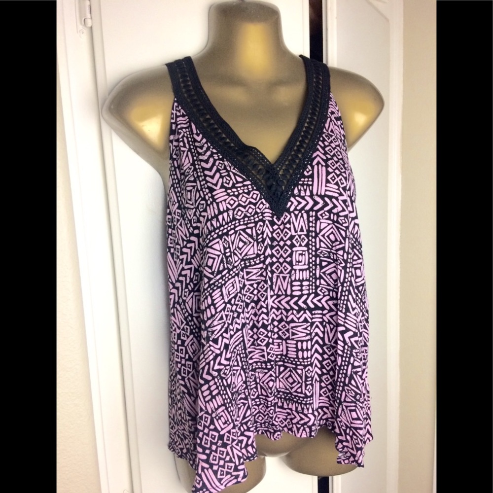 Pink cute pattern top