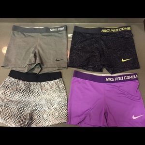 4 pairs athletic shorts