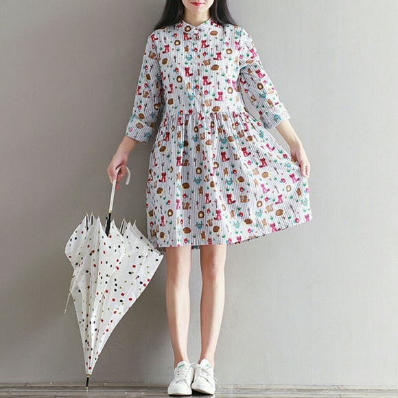 NEW Lovely Long Sleeve Midi Dress - Picture 6 of 8