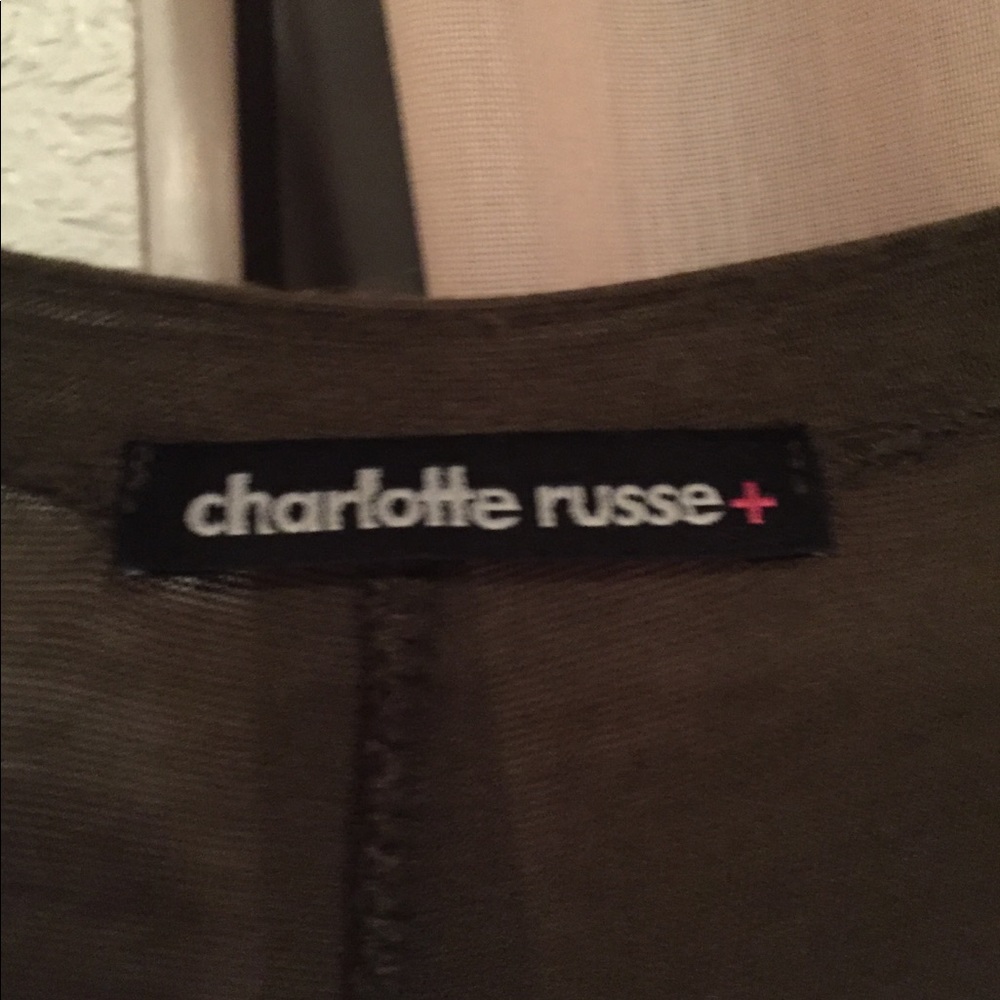 Charlotte Russe Plus Cold Shoulder Shift Dress