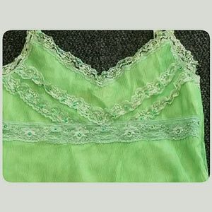 Sugarlips Tops - Sugar Lips Lime Green Bead Sequin Camisole Small Sugarlips Tops - Sugar Lips Lime Green Bead Sequin Camisole Small