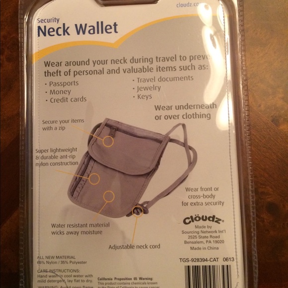 Neck wallet. Unopened. - Picture 2 of 2
