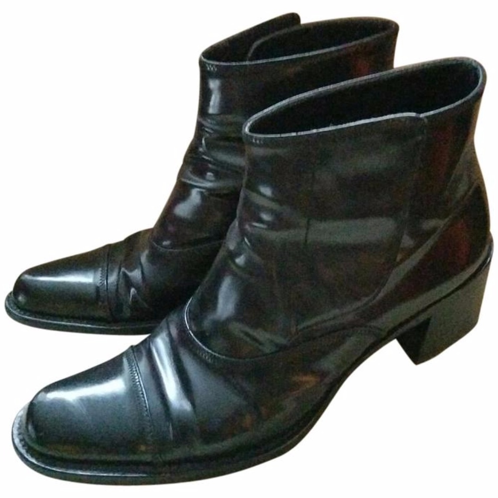 Prada Patent Leather Ankle Boot