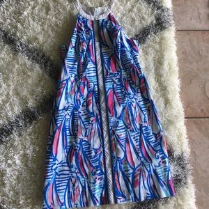 Lilly Pulitzer Red Right Return Sailboat dress