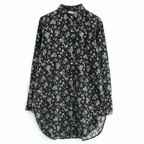 Flower Button Down Shirt - Picture 4 of 8