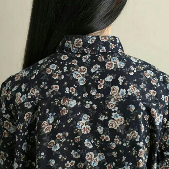 Flower Button Down Shirt - Picture 7 of 8