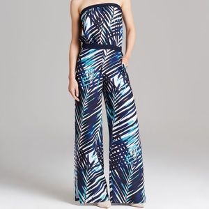 Trina Turk Lucila Printed Strapless Jumpsuit