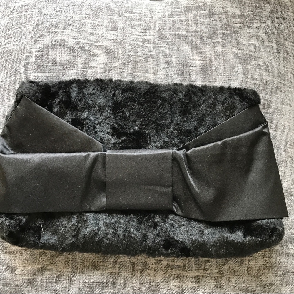 I.N.C company cute faux fur clutch