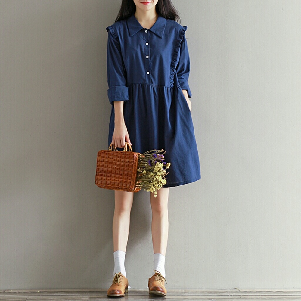 Long Sleeve Midi Dress - Picture 3 of 8