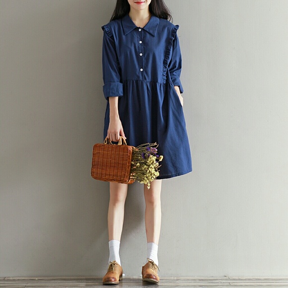 Long Sleeve Midi Dress - Picture 3 of 8