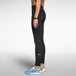 Nike Pro Hyperwarm 3.0 Black Leggings with Logo