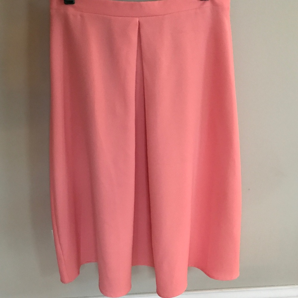 Francesca Pink Pleated Midi Skirt NWT Size S/M