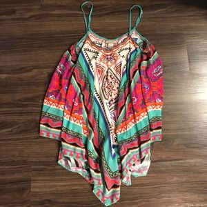 Flying tomato flowy tank top size small boutique