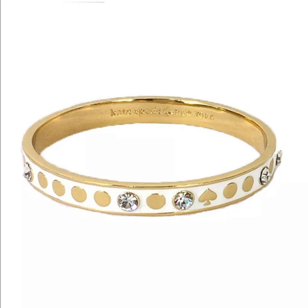 NWT Kate Spade ♠️ Spot the Spade Bangle Bracelet - Picture 2 of 4
