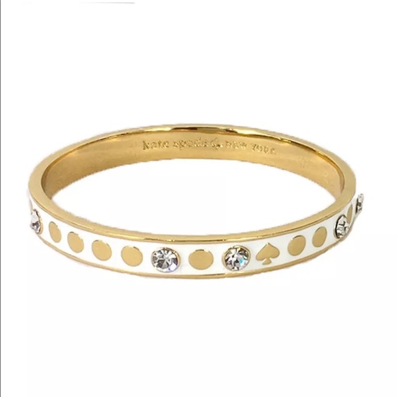 NWT Kate Spade ♠️ Spot the Spade Bangle Bracelet - Picture 2 of 4