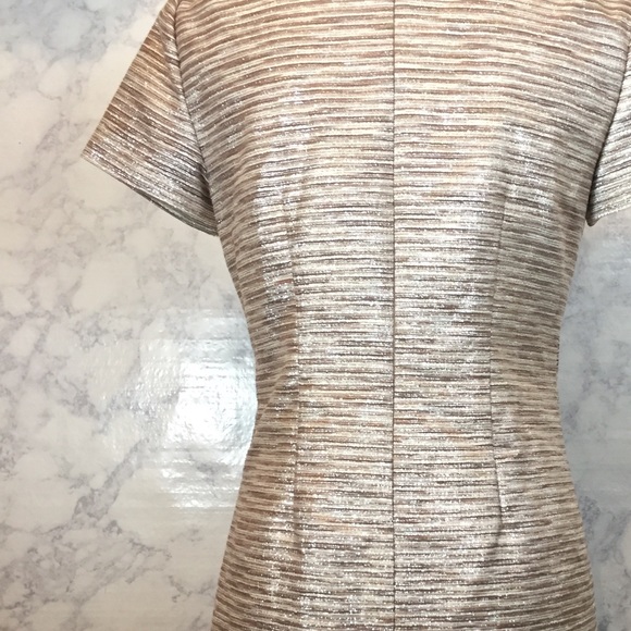 ELIZA J Brocade Rhinestone Metallic Dress 6P - Picture 5 of 8