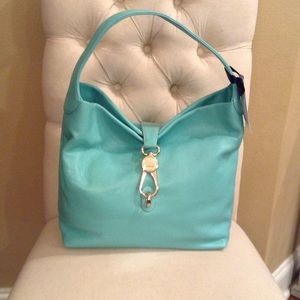 Dooney & Bourke Pebble Leather Hobo with Logo Lock