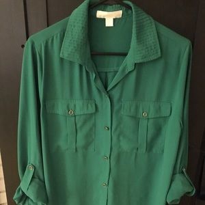 Long sleeve boutique blouse