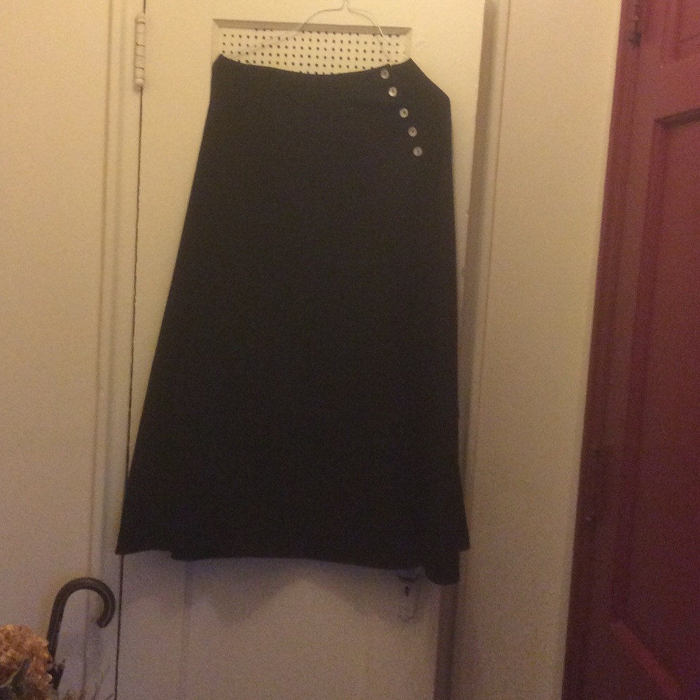 Black A Line Skirt