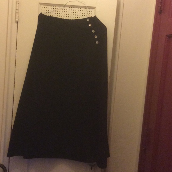 Black A Line Skirt - Picture 2 of 3