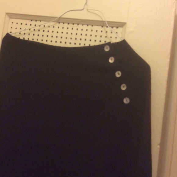 Black A Line Skirt - Picture 3 of 3