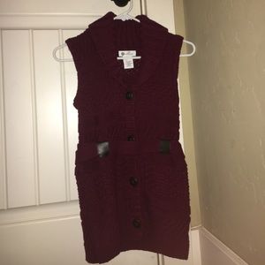 Burgundy Sweater dress