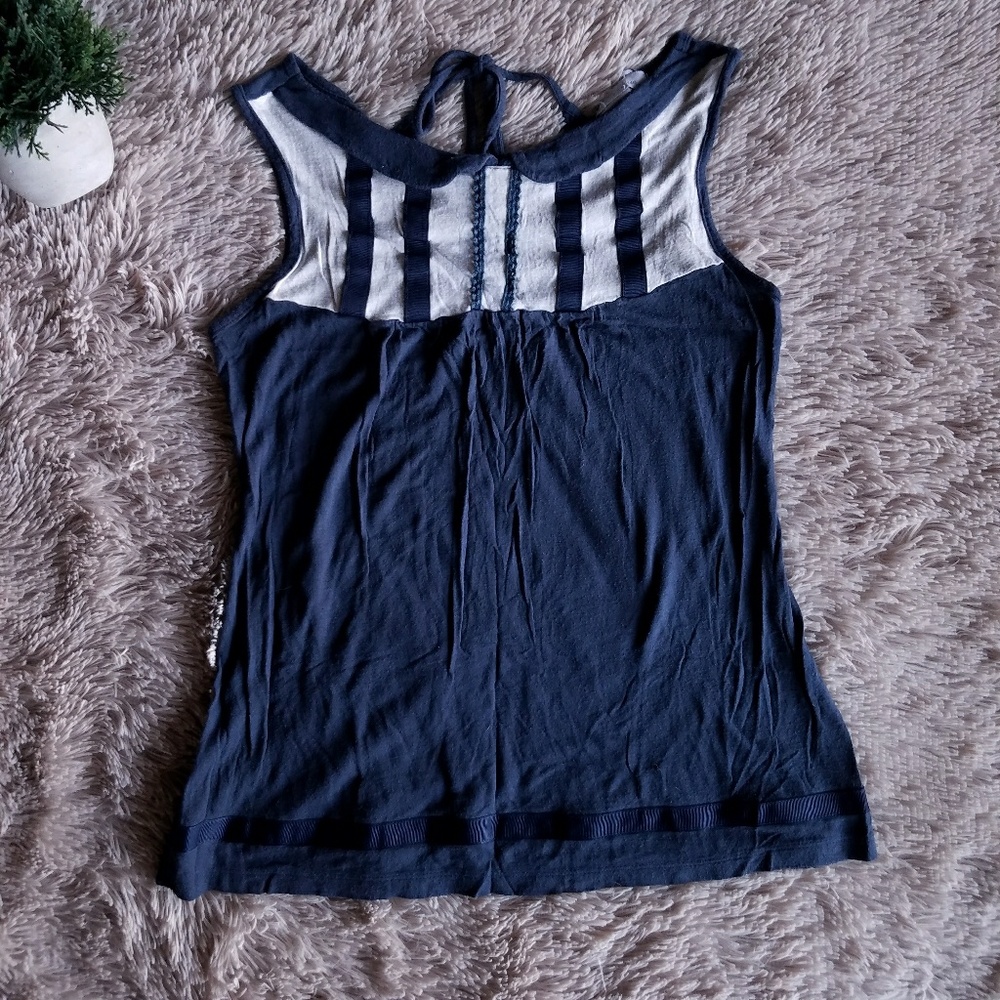 CharlotteRusse Navy PeterPan Collar