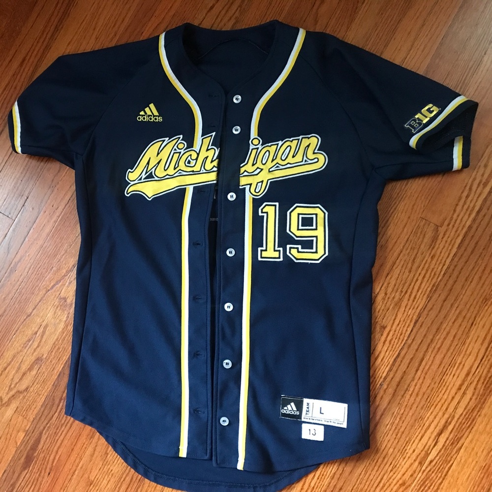 Michigan big 10 baseball jersey by Adidas